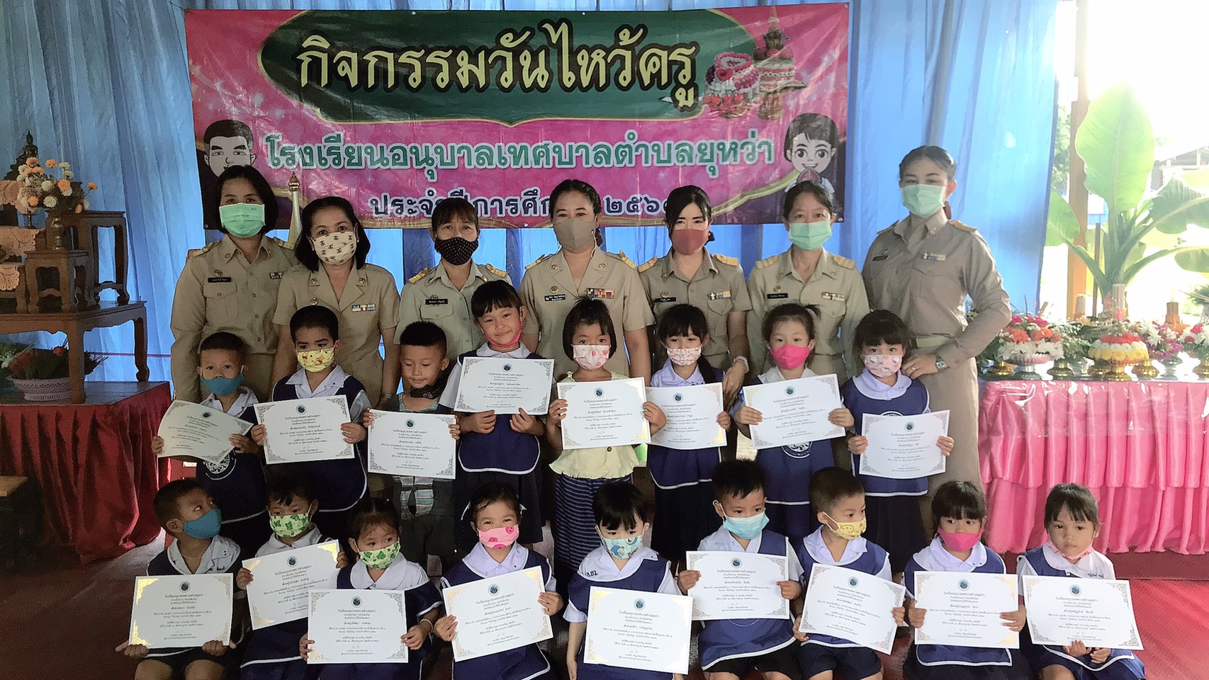 กิจกรรมวันไหว้ครู ประจำปีการศึกษา 2563