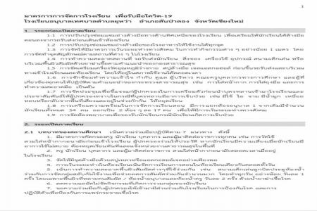 มาตรการการจัดการโรงเรียน เพื่อรับมือโควิด - 19 ของโรงเรียนอนุบาลเทศบาลตำบลยุหว่าค่ะ